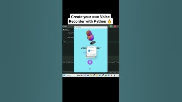 Building a Voice Recorder with GUI in Python #shortsfeed #shorts #python