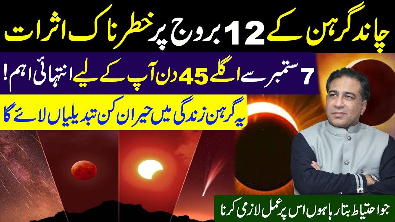 Dangerous Effects of Blood Moon Lunar Eclipse on 12 Zodiac Signs | Syed ...