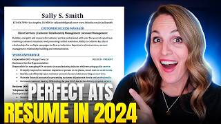 THE PERFECT RESUME TO BEAT THE ATS IN 2024 | FREE TEMPLATE INSIDE! by Professor Heather Austin 134,600 views 5 months ago 10 minutes, 49 seconds