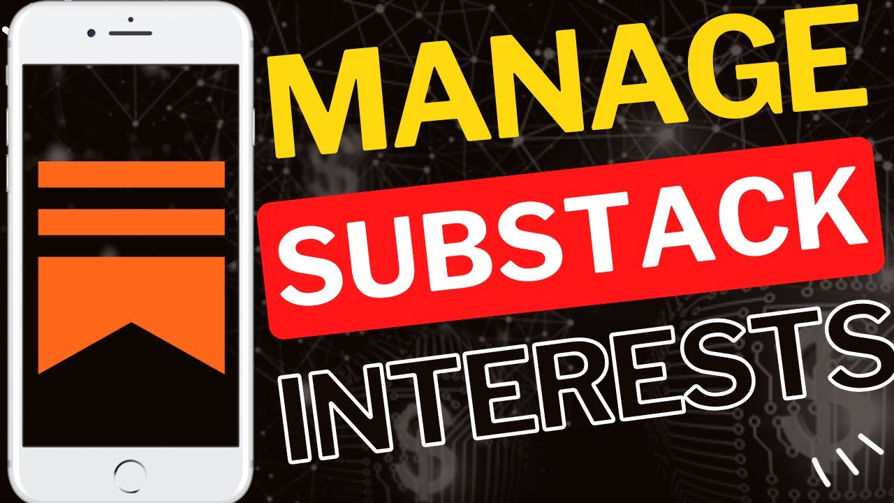 How to Manage Interests on Substack App - YouTube