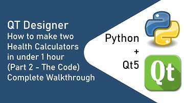 PyQt5 Designer + Python - How to Create 2 Health Calcs in Under 1 Hour (Complete Walkthrough) Part 2