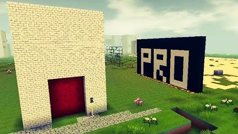 How to make Double Vertical Sliding Door in Mini Block Craft