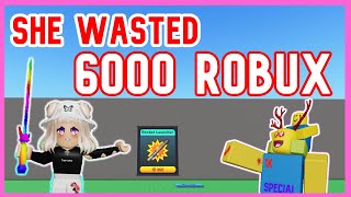 SHE SPENT 6000 ROBUX AND RAGEQUIT  [Underground War 2.0 NUKE]