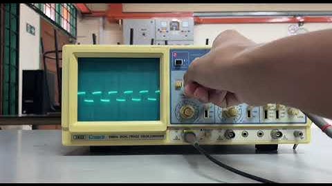 How to calibrate and calculate using oscilloscope
