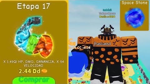 I unlocked the stage 17 Lifting Simulator Roblox