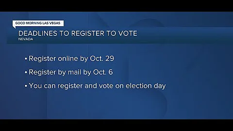 Voting registration deadlines