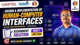 Design & Implementation Of Human-Computer Interfaces | NPTEL 2026 Assignment Week 1 Solution