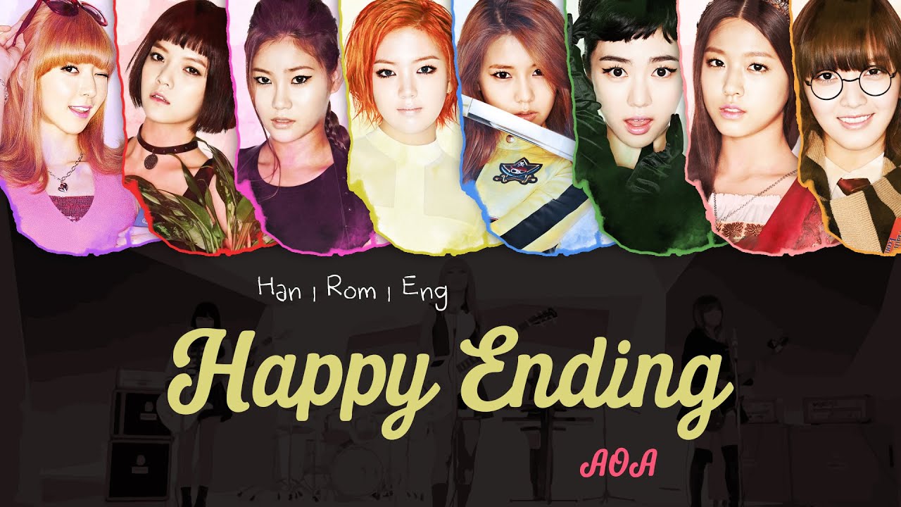 AOA (에이오에이) - Happy Ending (LYRICS) [Colour-Coded Han|Rom|Eng]