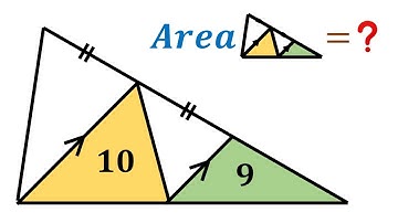 Oplossen van een puzzel met een hele driehoek OPPERVLAK #wiskunde #wiskunde #geometrie