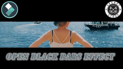 How to Create Cinematic BLACK BARS Opening Effect | Wondershare Filmora 9 | SS 1912