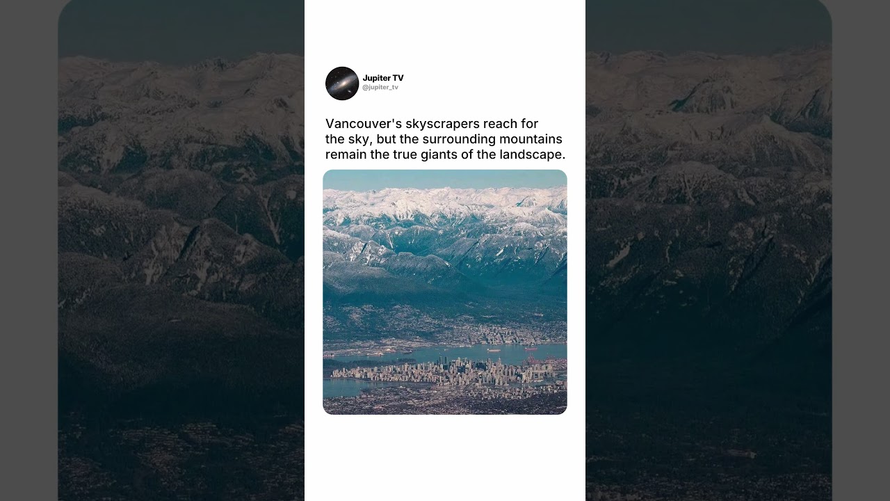 Skyscrapers vs. Mountains – A Perfect Contrast 🏔️🏙️