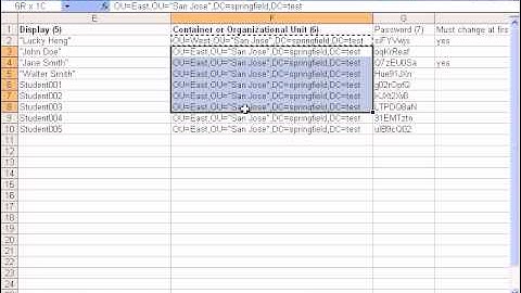 Active Directory Bulk Account Creator Excel mode.avi