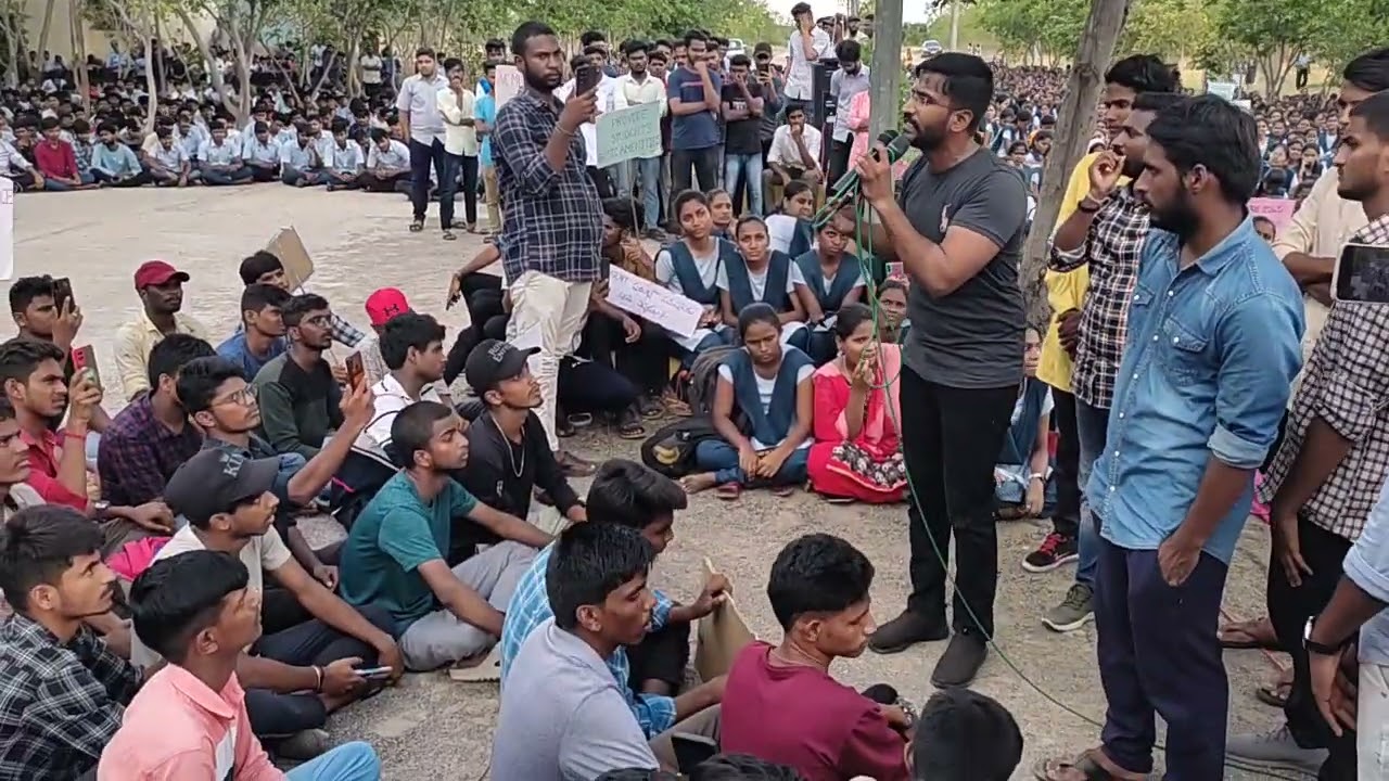 Venkat Balmuri NSUI State President support for IIIT Basar Students protest | Rgukt Basar Strike