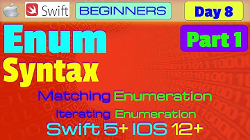 IOS, Swift 5, Interview Theory, Tutorial, #08 P1: Enumeration ( Syntax )