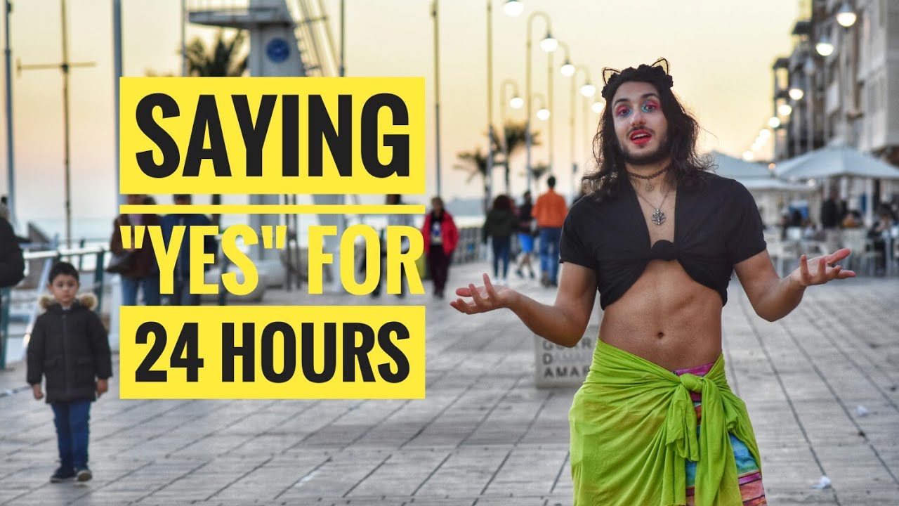 Saying YES to my girlfriend for 24 hours **EMBARRASSING**