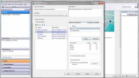 Autodesk Vault Professional - Unified item and file lifecycle engine video