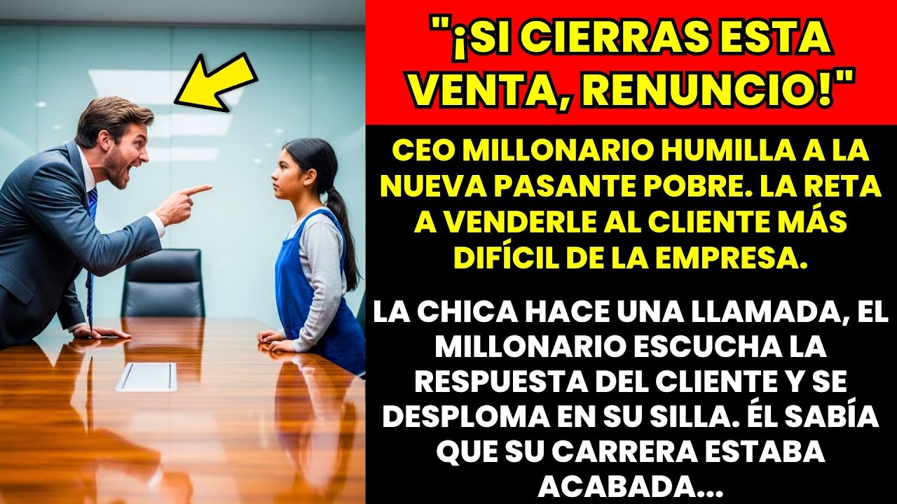 EL CEO MILLONARIO HUMILLA A LA PASANTE POBRE. PERO LA LLAMADA QUE ELLA HIZO ARRUINÓ SU CARRERA…