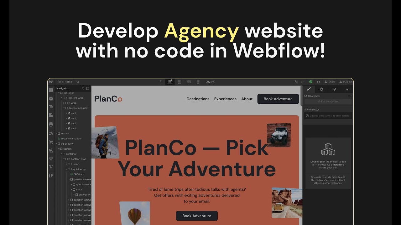 Agency Website Developed with no code in Webflow! - YouTube