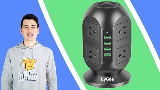 EyGde Power Strip Tower Surge Protector Review // Power Strip Tower