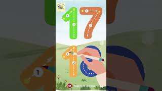 Learn how to write 17 & 18. #shorts #kids #counting #preschool #interactivelearning #123