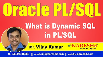 What is Dynamic SQL in PL/SQL | Oracle PL/SQL Tutorial Videos | Mr.Vijay Kumar
