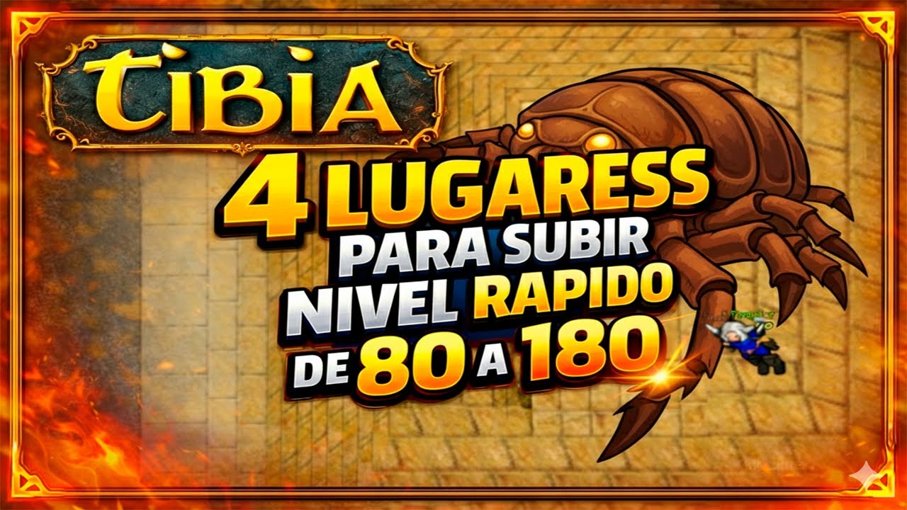 Lugares donde subir FACIL de NIVEL apartir de LEVEL 80 TIBIA - YouTube