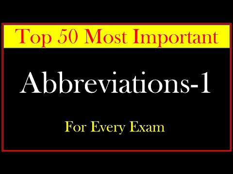 Top #Abbreviations and #acronyms|Gyan and Fun |Important abbreviations of words (200+ Abbreviations)