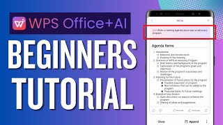 How To Use WPS Office And WPS AI Tutorial