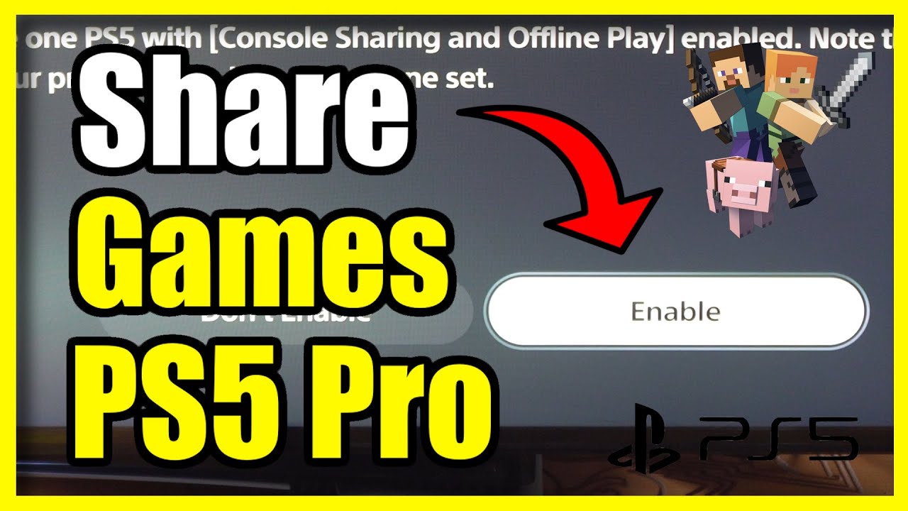 How to Share your GAMES on PS5 Pro with ALL Accounts or Friend (Easy ...