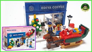 Korean Lego Oxford Town EDIYA Coffee shop Speed Build