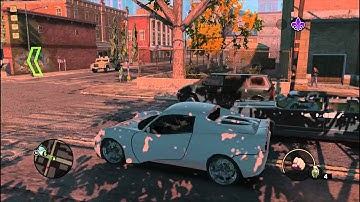 Saints Row: The Third - Old man drives invisible car. Hits lamppost. Fucks off.