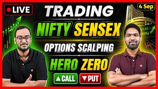 LIVE NIFTY SENSEX BankNifty Live Trading Today Hero Zero Trade Options Scalping