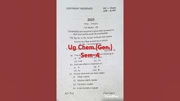 BBMKU Ug Chem.(Gen) Sem-4. 2023
