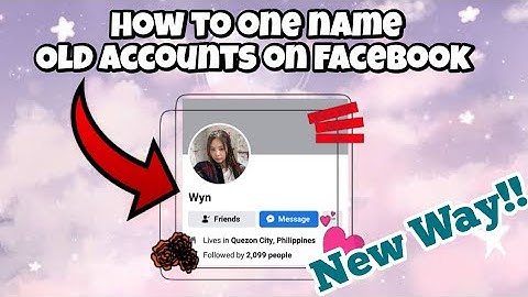 How to ONE NAME Old Accounts on Facebook | New Tutorial 2022