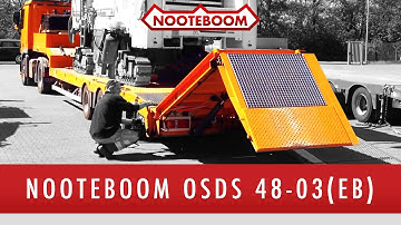 Watch the loading/unloading of a Nooteboom OSDS 48-03 (EB) semi low loader