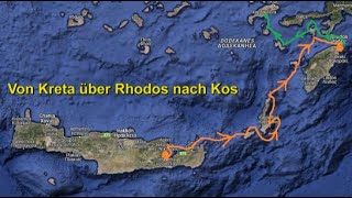 Segeltörn von Kreta über Rhodos nach Kos, im September 2023