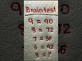 Brain test can you solve this