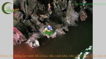 Thi công tiểu cảnh gầm cầu thang, tiểu cảnh nước tranh đá gầm cầu thang