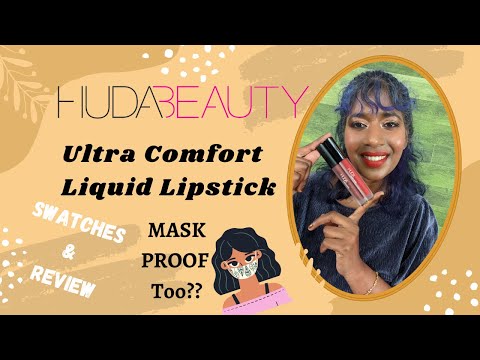 Видео: Huda Beauty Venus Liquid Matte Lipstick Обзор