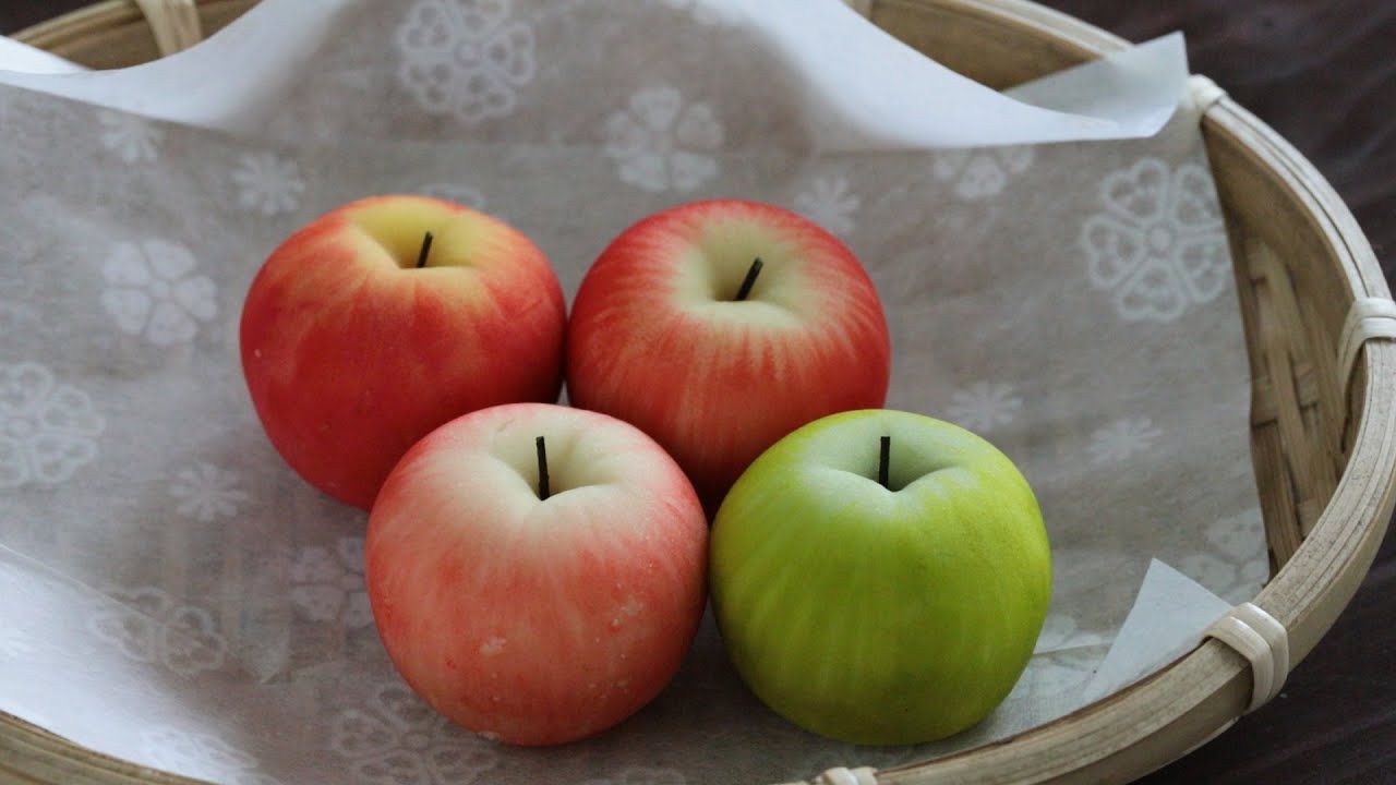 화과자 ㅣ 사과  How to make Wagashi art Nerikiri Apple