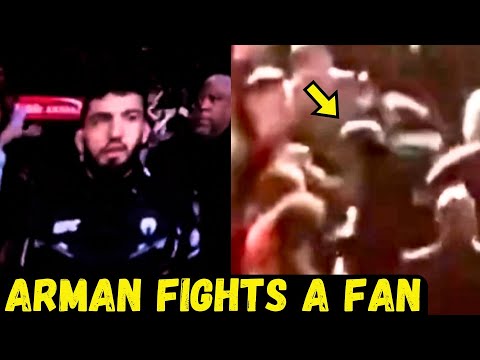 Footage: Arman Tsarukyan Attacks Fan During Walkout