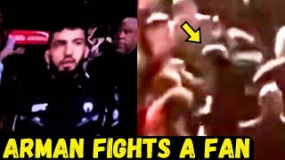 Footage: Arman Tsarukyan Attacks Fan During Walkout