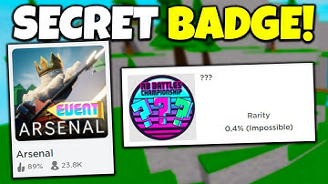 SECRET ARSENAL BADGE!! (tutorial) | RB Battles Roblox