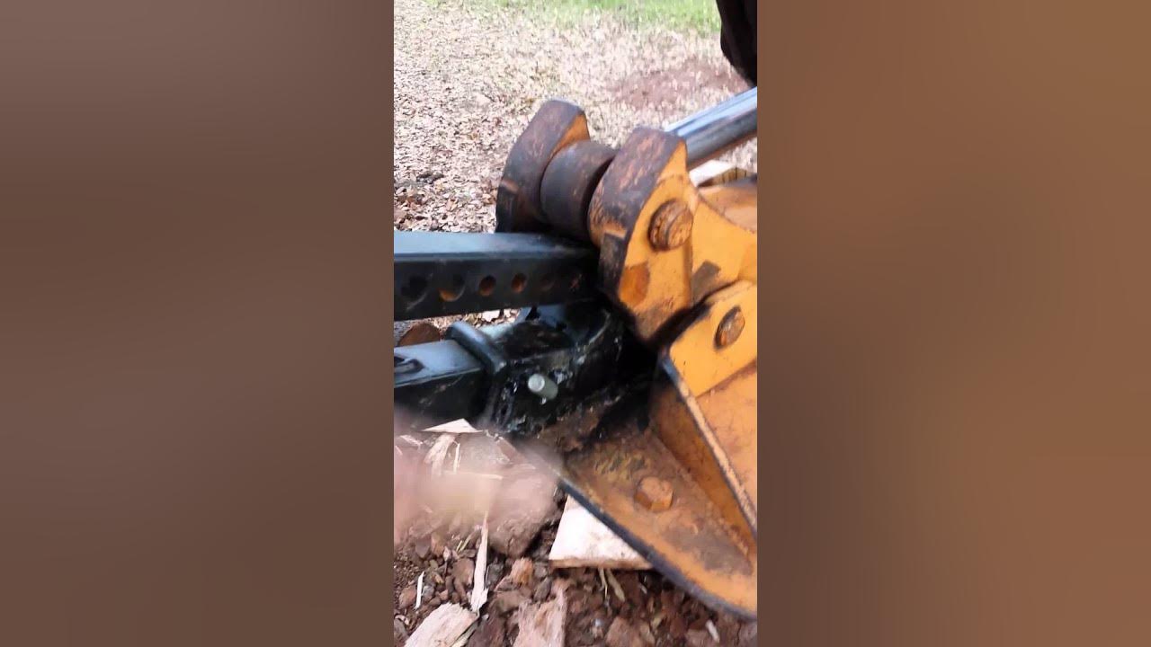 Backhoe Wood Splitter YouTube