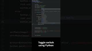 Python project - Toggle Switch with Tkinter | No talking #coding #programming