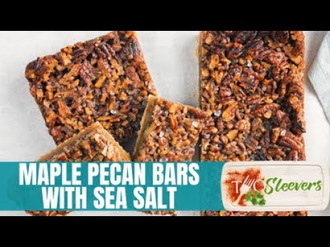 Maple Pecan Bars With Sea Salt   Air Fryer Dessert Recipe