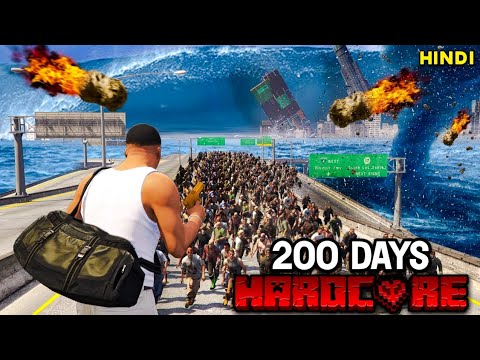 I Survived 200 Days In a ZOMBIE APOCALYPSE In GTA 5..