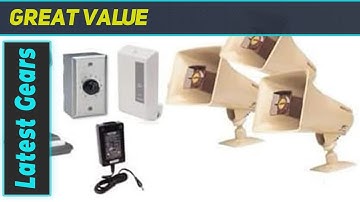 Valcom 3 Horn Speaker Paging Mass Notification and Emergency PA System Kit - The Ultimate