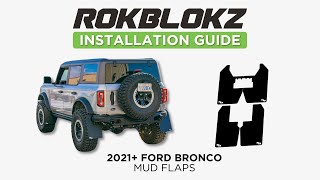 Caleb walks us through the set up and install of the Updated Rokblokz Bronco Mud Flap Kit.