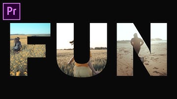 VIDEO in TEXT Shape Effect - How to Animate Letter by Letter (Adobe Premiere Pro CC Hindi Tutorial)